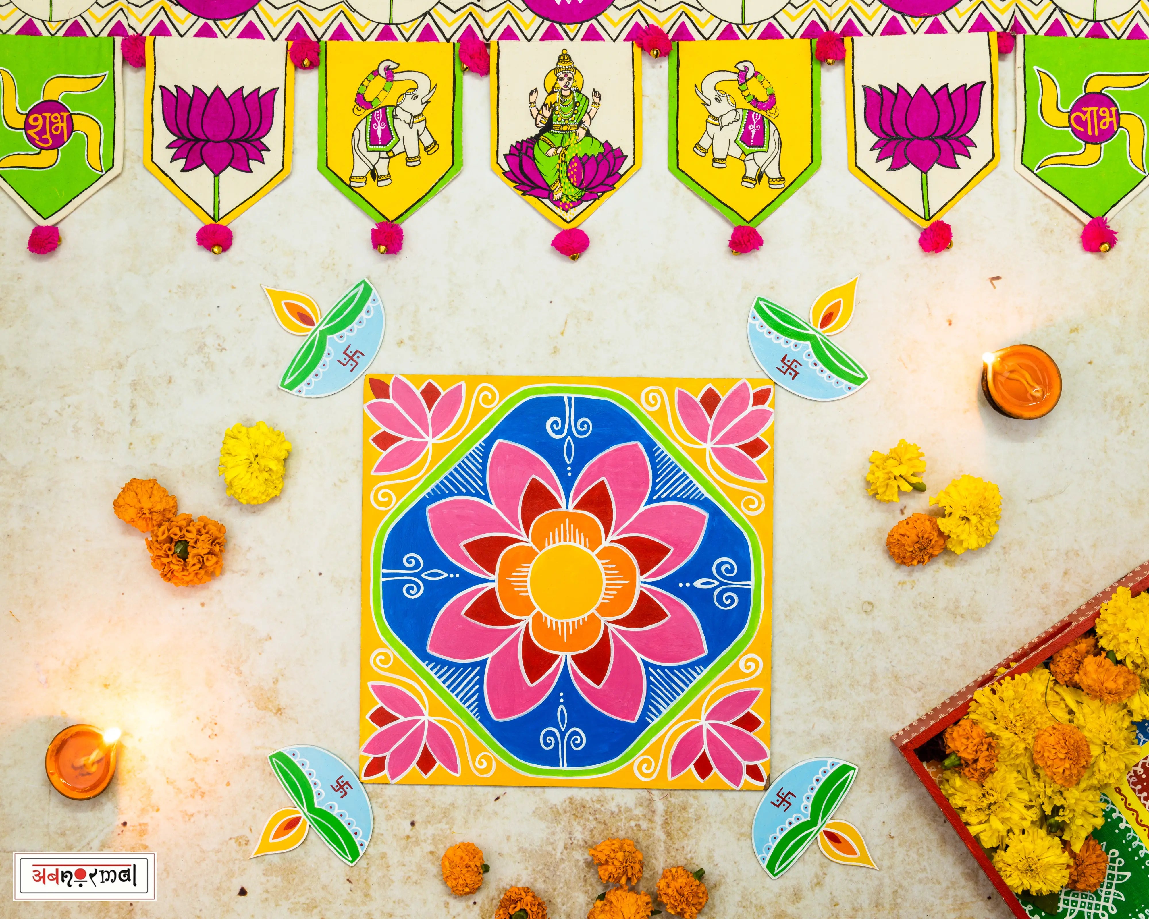 SHUBHAM - RANGOLI FLOOR TILES (SOLD AS A SINGLE PC)