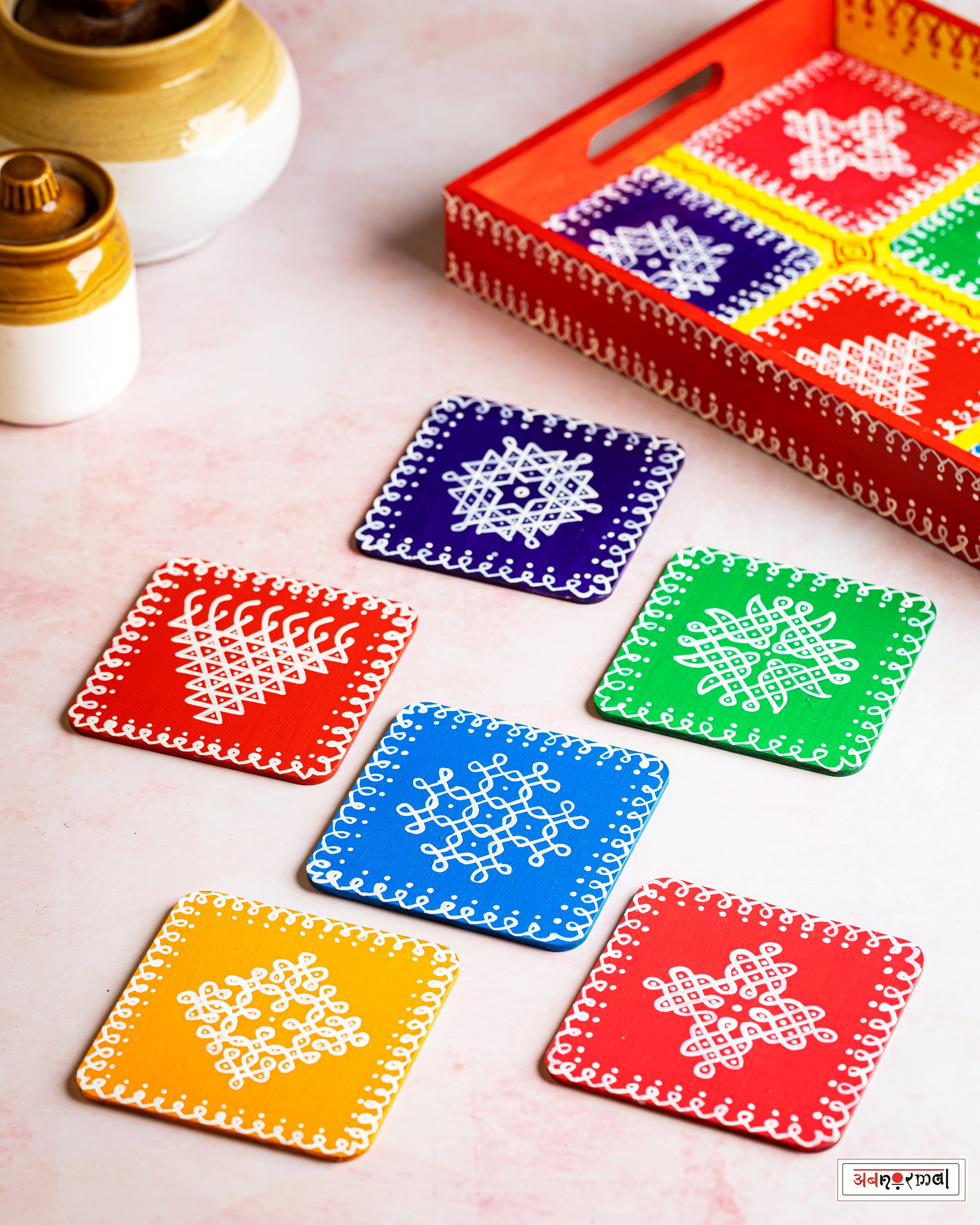 KOLAM  - TRAY & COASTER SET