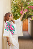 BOUGAINVILLEA DHUTI-KAFTAN CO-ORD SET