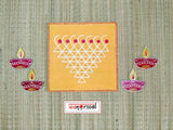 SARASWATI KOLAM - RANGOLI FLOOR TILES (SOLD AS A SINGLE PC)